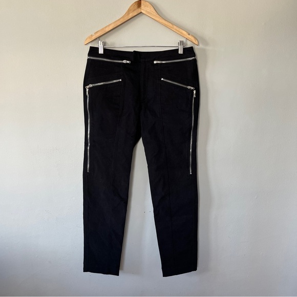 Isabel Marant Zip-Detailed Trousers in Black w/ Silver Zippers Size 40/US 8 NWOT - Picture 7 of 12